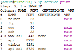 Check Current Services