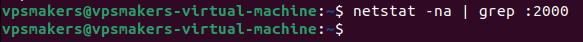 netstat -na | grep :2000