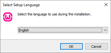 WampServer installer (language selection window)