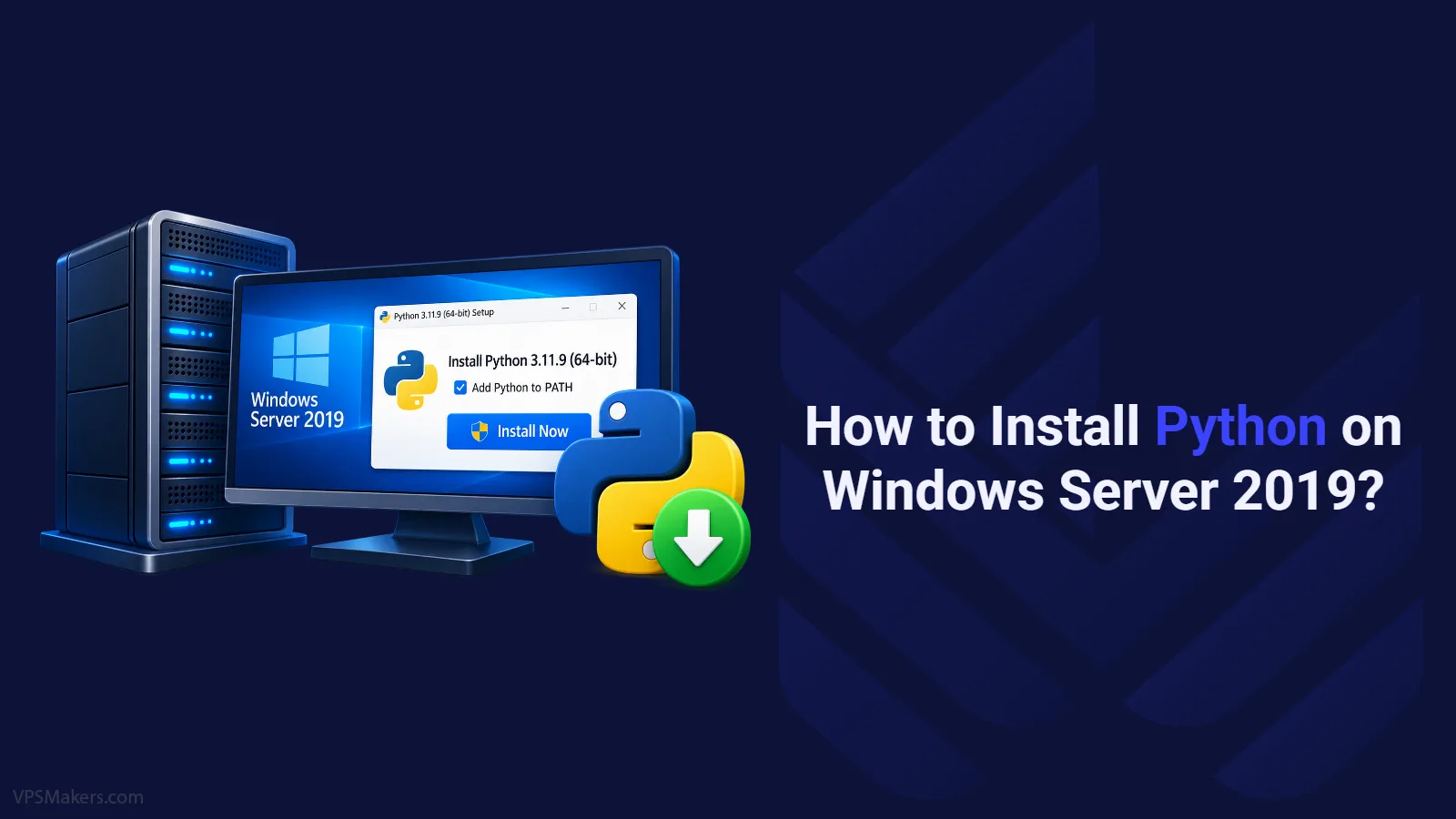 Install Python on Windows Server 2019