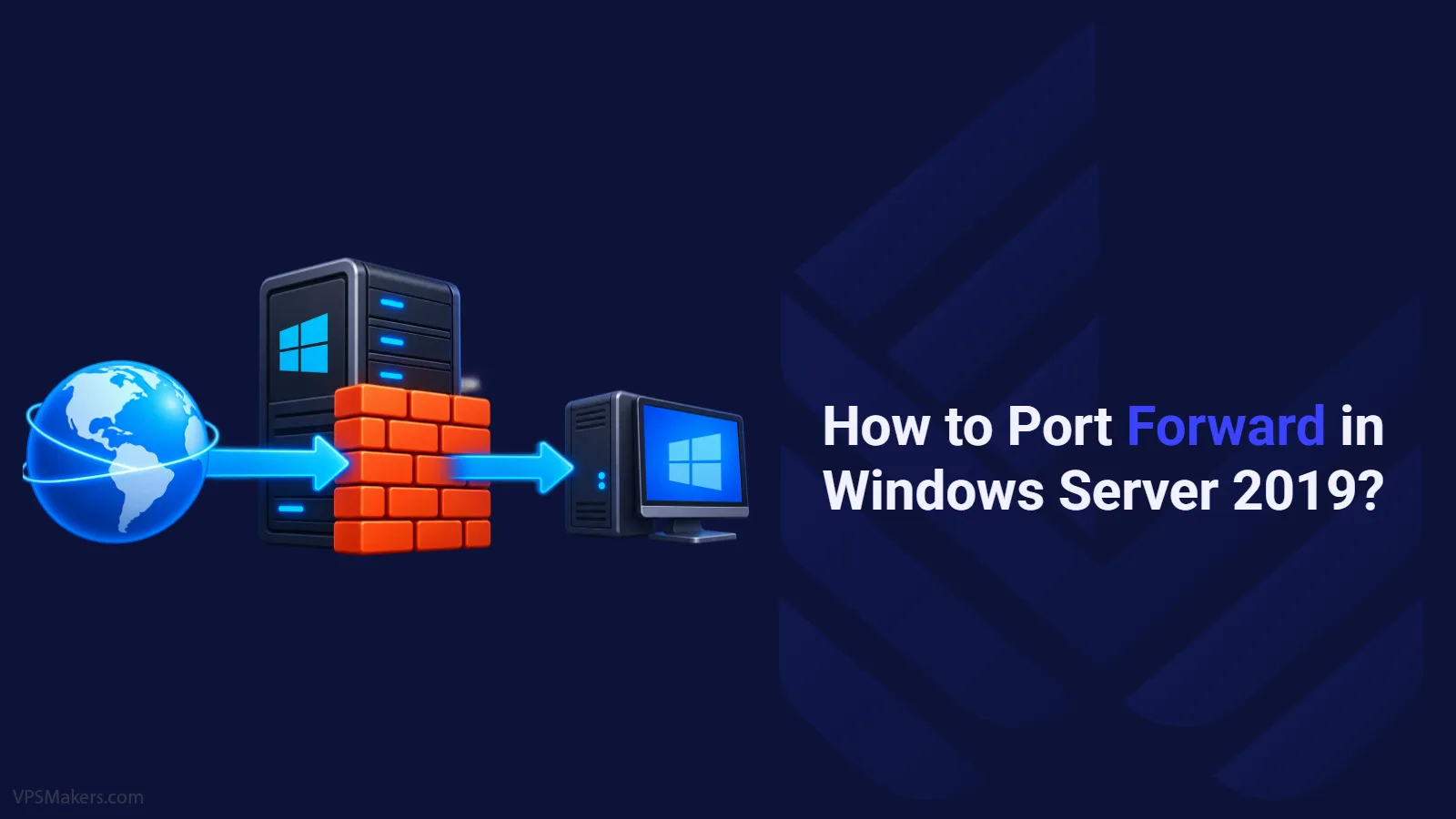 Port Forward in Windows Server 2019
