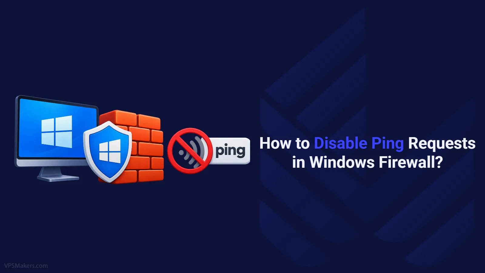 Disable Ping Requests in Windows Firewall