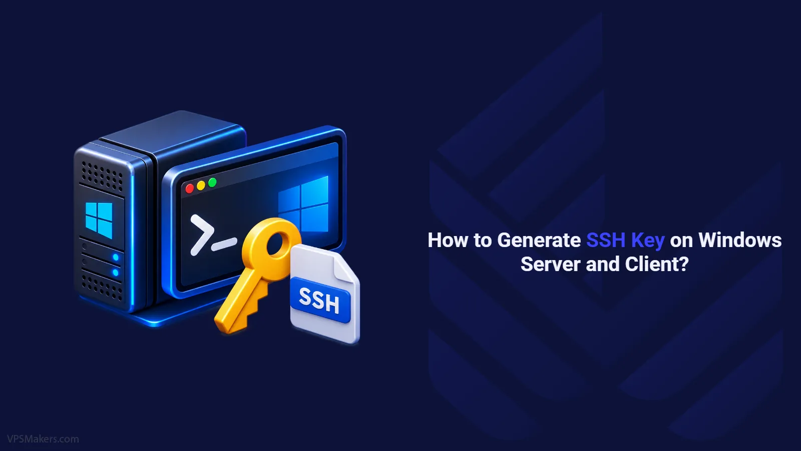 Generate SSH Key on Windows Server and Client