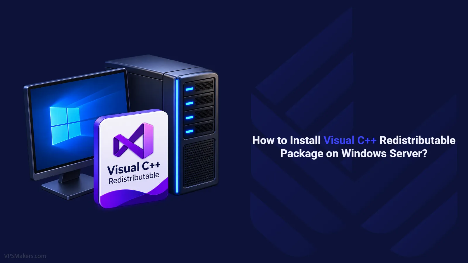 Install Visual C++ Redistributable package on Windows Server