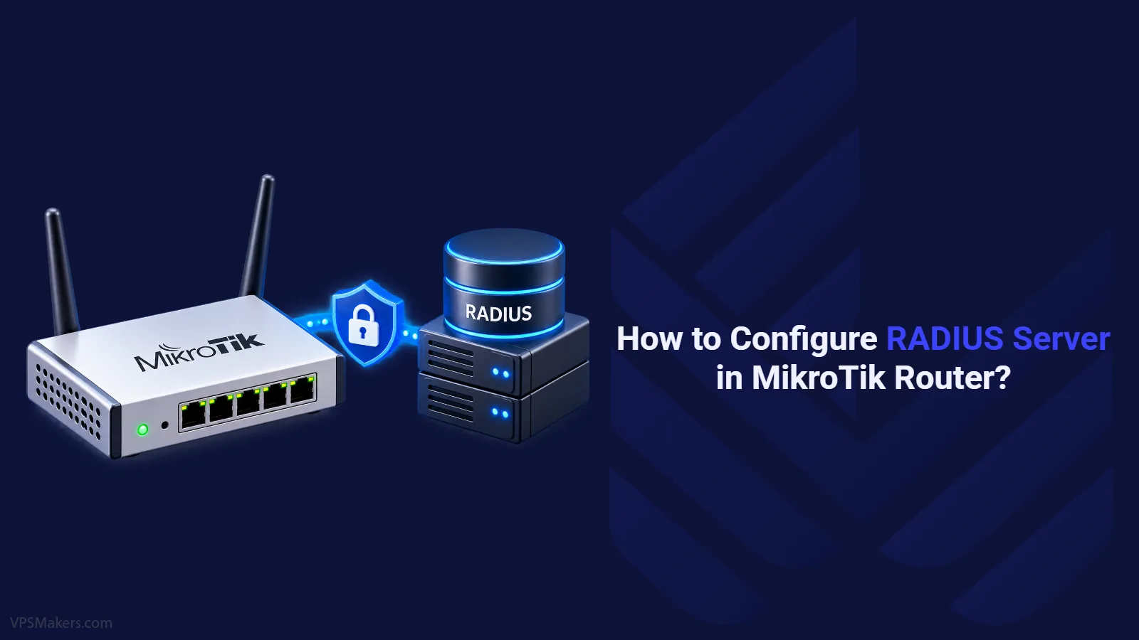 configure RADIUS server in MikroTik router