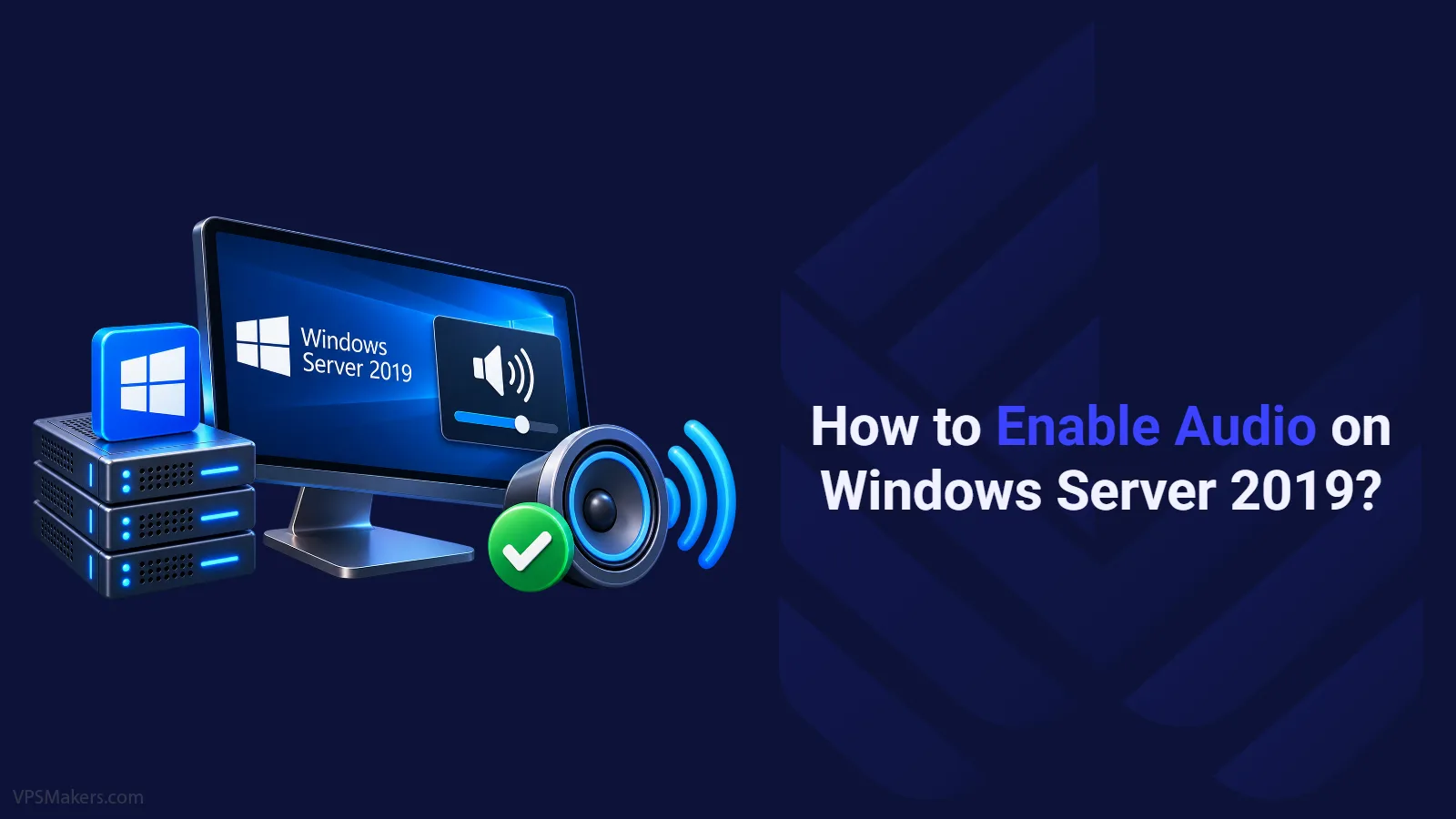 enable audio on Windows Server 2019
