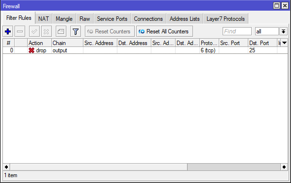 Add a New Firewall Rule