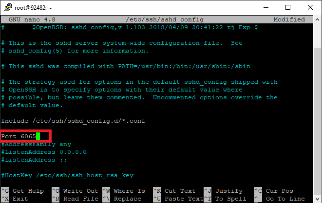 Change SSH Configuration