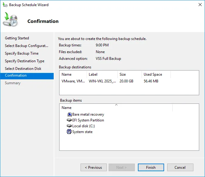 backup from Windows VPS (Review the information)