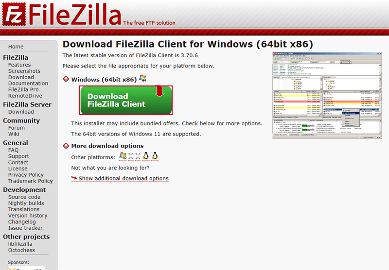 Download FileZilla Client For Windows From Official Website