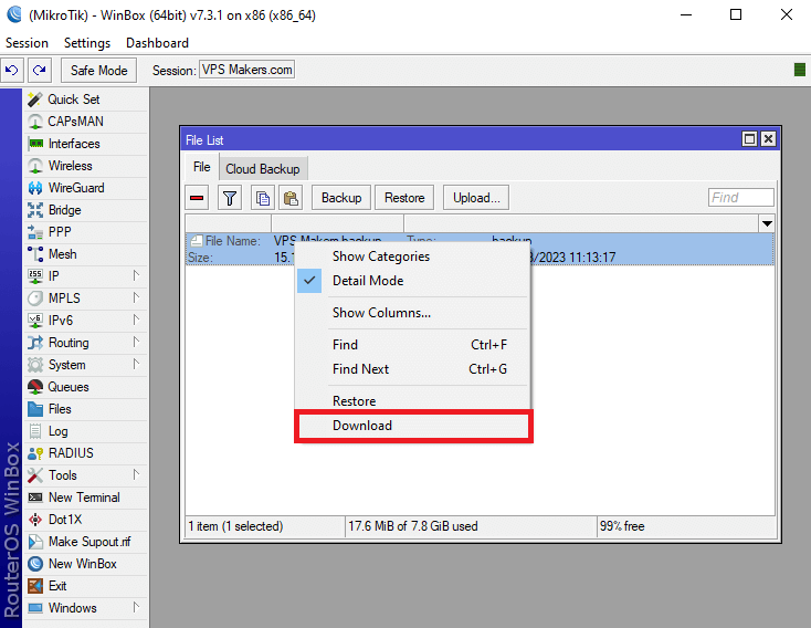 Set Folder