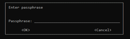 set password for gnuPg encryption