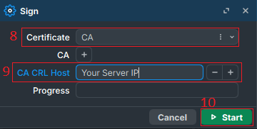 Sign OpenVPN CA certificate
