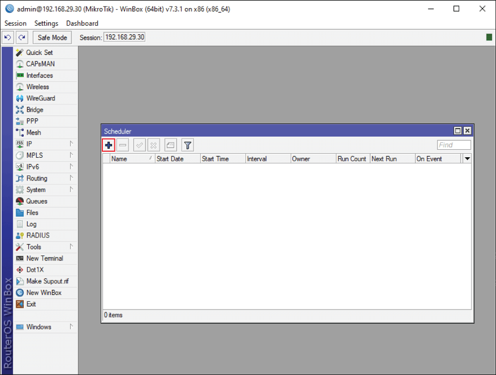 Automatic Backup MikroTik Configuration Using Winbox