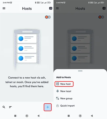 Set Up a New Connection