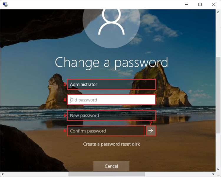 change windows vps password in RDP