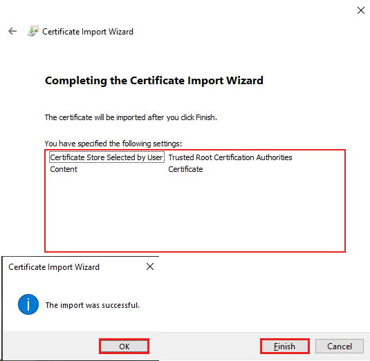 complete root store import