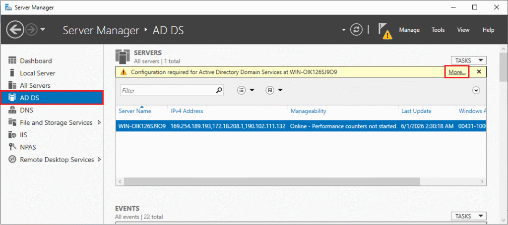 configuration required for adds 