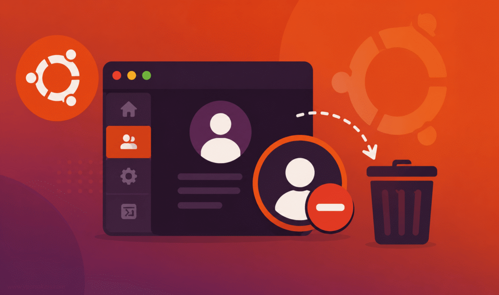 delete user in Ubuntu Server