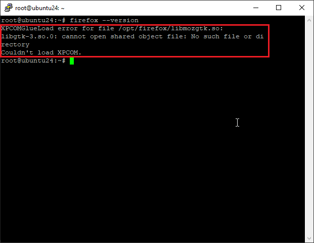 firefox verification error in ubuntu