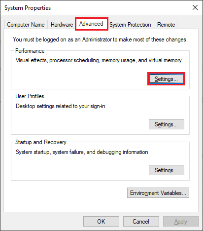 go to systemd advance performace setting