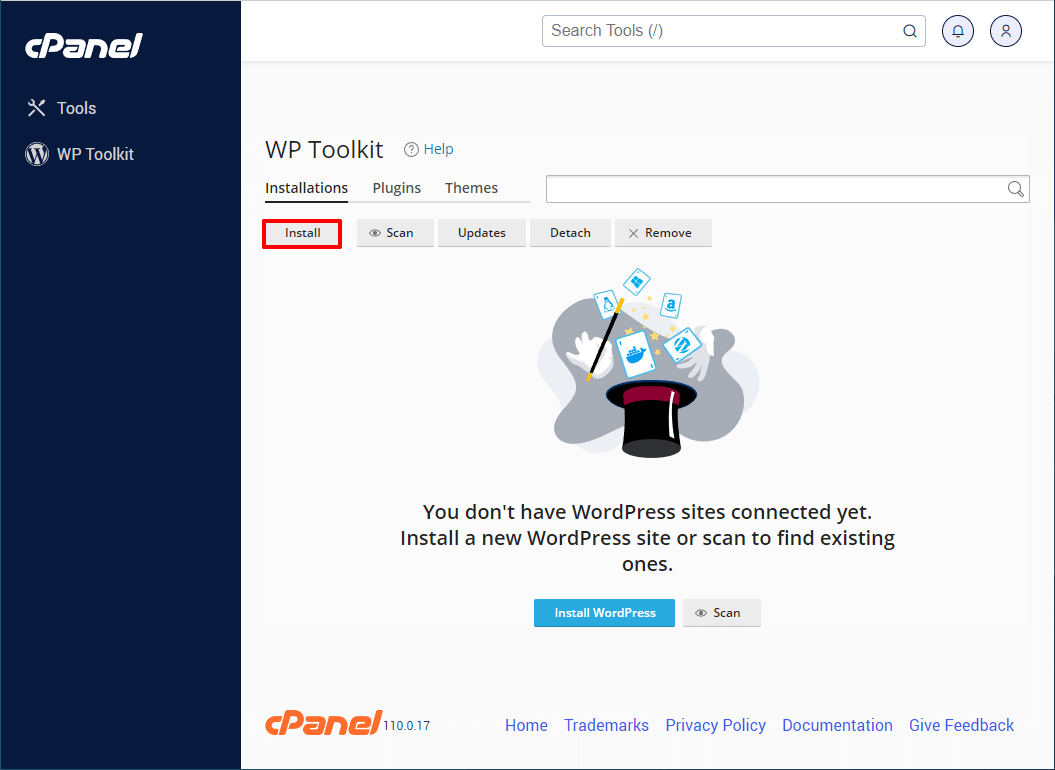 install WordPress