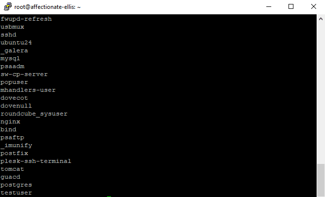 listing all users in linux ubuntu