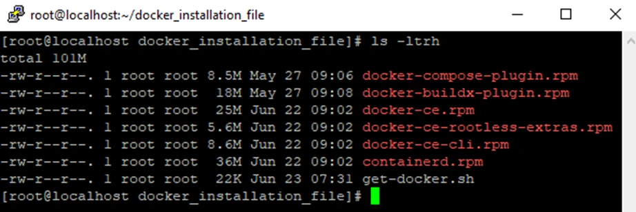 ls command on CentOS