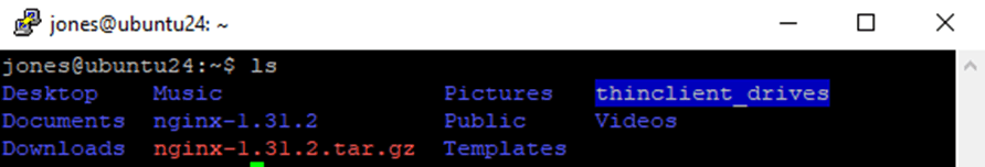 ls command on ubuntu
