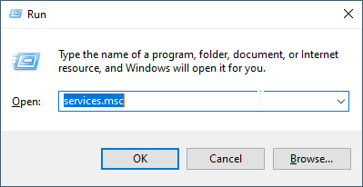 open services.msc