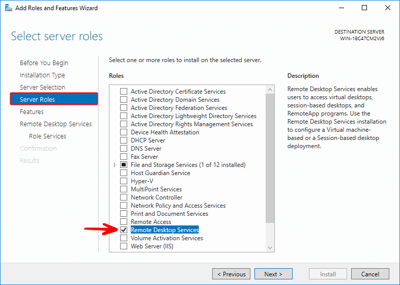 Remote desktop services