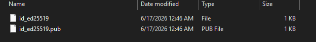 ssh key files on windows