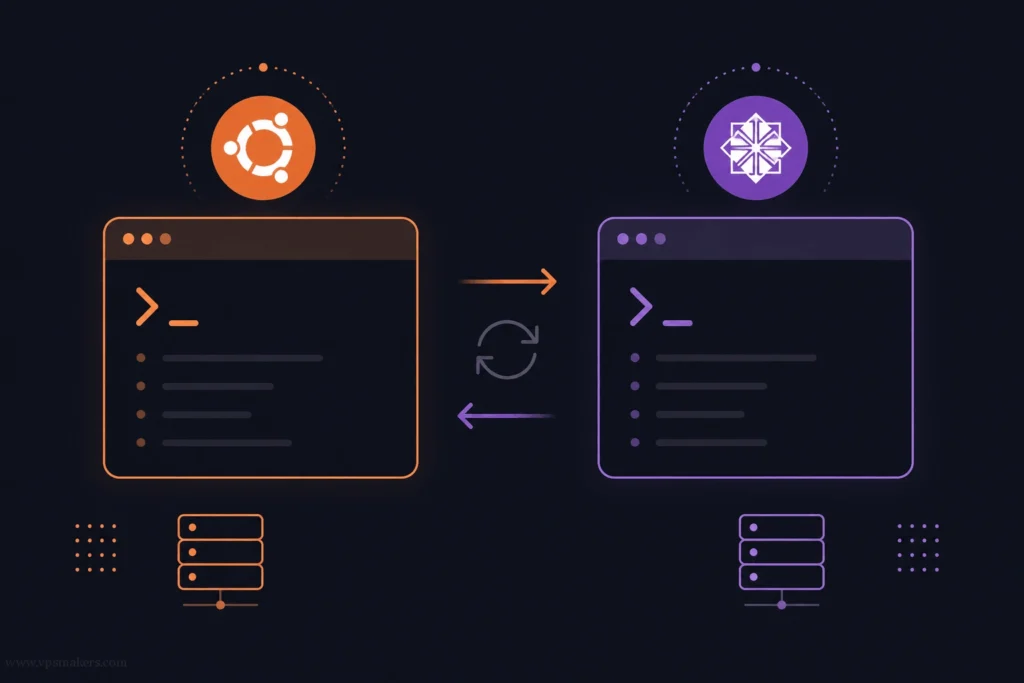 ubuntu and centos packages update difference