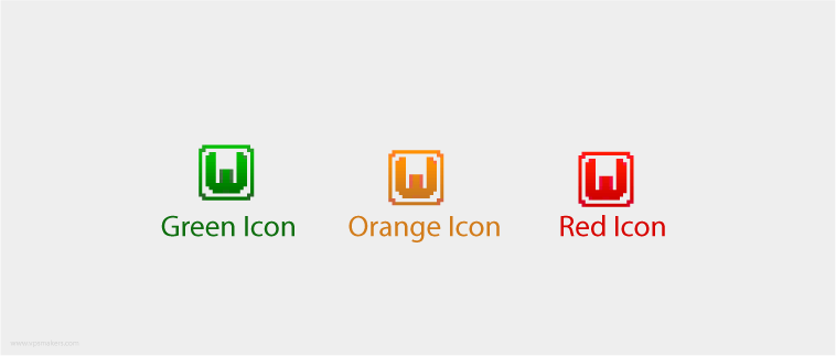 wamp server icon colors